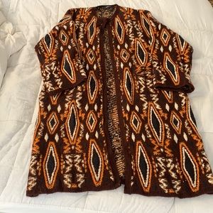 Zara thick, knit open sweater